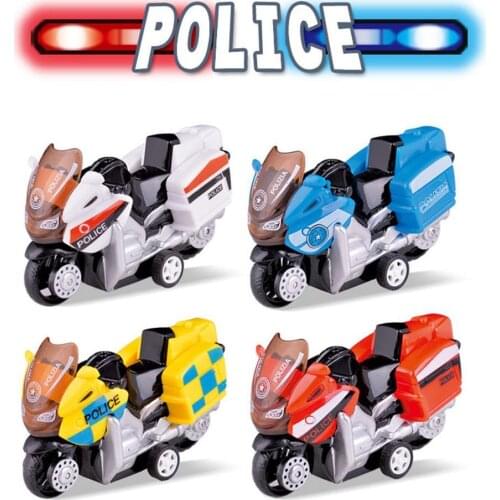 Mini Alloy Police Motorcycle Motorbike Pull Back Model Kids Toy Table Decor Racing Car Models Cars Toys For Children