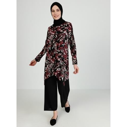 Muslim women Tunic and trousers Dual Team-Purple Dual OZ23