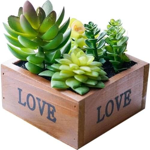 New Artificial Plant Creative Fake Plant In The Pot Artificial Succulent Faux Plant For Table Decor