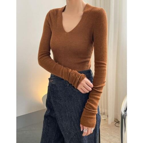 New woman cashmere viscose beautiful color long sleeves