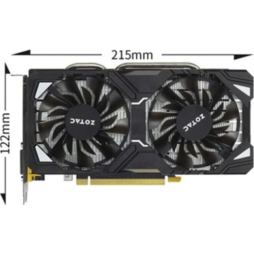 Zotac Placa deVídeoOriginal GTX 1060 3GB GP placasgráficaspara geforce NVIDIA gtx1060 3gd5 sm 192bit videocard pci-e x16 hdmi