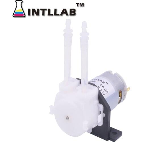 INTLLAB 12V DC Peristaltic Liquid Pump Dosing Pump for Aquarium Lab Analytical