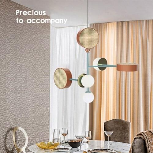 Postmodern design led pendant lamp Nordic model room dining room childrens room bedroom hanging light fixtures