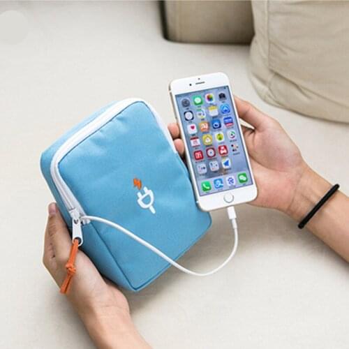 Earphone Package Travel Business Portable Storage Bags USB Cable Organizer Electronics Shockproof Power Data Line Charger Cosmet