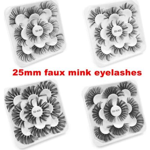 25mm faux mink eyelashes makeuo eyelashes fluffy handmade long eyelashes make up eyelashes cruelty free eyelashes