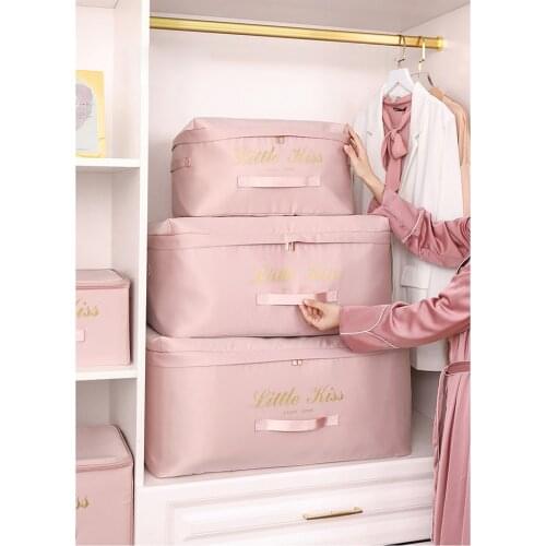 Foldable Clothes Storage Bag Organizers with Clear Window for Clothing Bedding Closet Organizer Storage bag Underbed Organizador