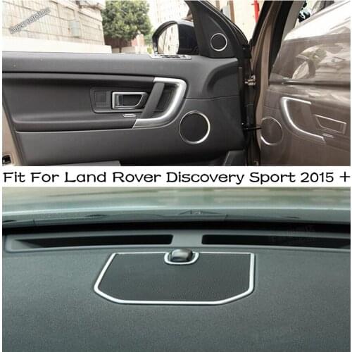Lapetus Inner Door Stereo Speaker Audio Sound Cover Circle Ring Trim Fit For Land Rover Discovery Sport 2015 - 2019 ABS Interior