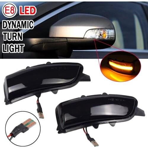 For Volvo C30 C70 S40 S60 V40 V50 V70 2008- 2010 LED Dynamic Turn Signal Light Side Mirror Sequential Lamp Blinker Indicator