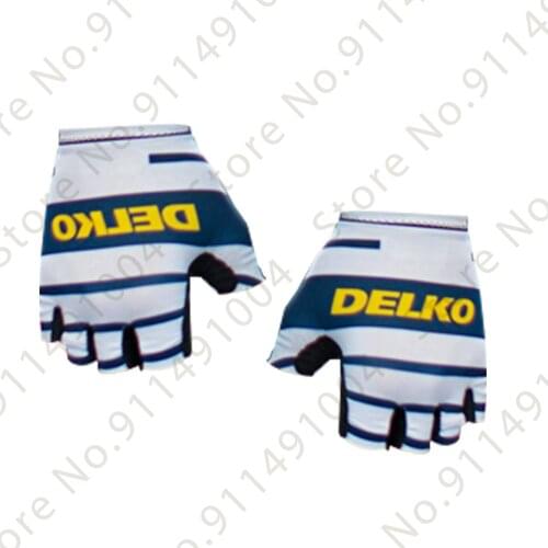DELKO 2021 Pro Team Cycling Gloves Men Bicycle Gel Half Finger Bike Glove Maillot MTB Guante Ciclismo Gant Cyclisme