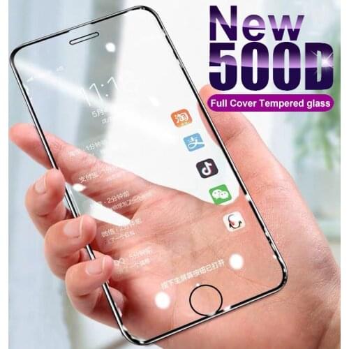500D Full Protection Glass For iPhone SE 2020 6 6S 7 8 Plus Tempered Screen Protector on iPhone 12 mini 11 Pro XS Max X XR Glass