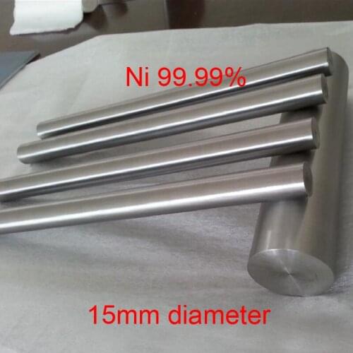 15mm diameter 50cm ASTM Ni 99.99% Nickel Alloy Rod and bar Pure nickel N4 N6 nickel stick Electroplating Anode Sacrificial anod