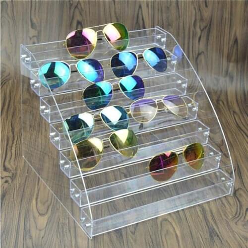 2-7 Tiers Well-packed Nail Polish Rack Glasses Holder Box Stand Case Lipstick Organizer Storage Box Acrylic For Nail Display