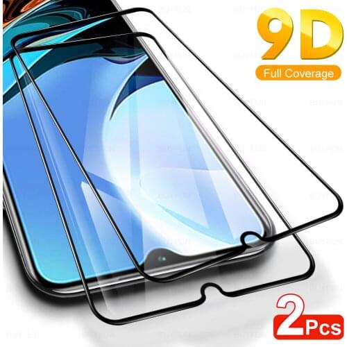 2 Pcs On Redmi9 T A C Full Protective Glass For Xiaomi Redmi 9T 9A 9C NFC Note 9S 9 Pro Max Tempered Glass Screen Protector Film