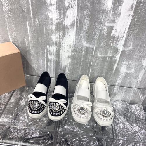 2021 New Summer Casual Flats Round Toe Women Flats Butterfly-Knot Women Shoes Rhinestones Shoes Woman Elastic Band Flats Woman