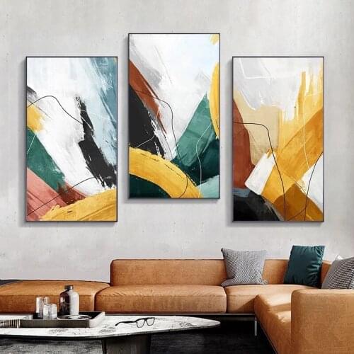 Abstract Coloful Splash Poster Canvas Painting Wall Art Pictures for Living Room Bedroom Modern Home Decor Quadros Nordic Prints