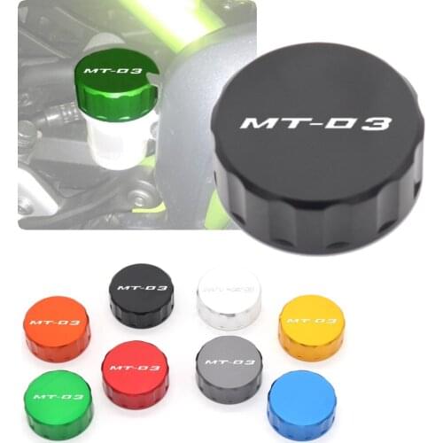 Motorcycle Accessories Aluminum Rear Brake Fluid Reservoir Cap Oil Cup For YAMAHA MT-03 2014 2015 2016 / MT-03 660 2006-2010