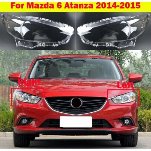 Automobile Headlamp Car Headlight Glass Cover For Mazda 6 Atanza Car Head Light Lens Case Styling Lampshade Caps 2014-2015
