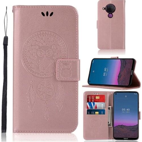 Phone Bag Case For Nokia 5.4 Cover Owl Flip PU Leather Wallet Case For Nokia 5.4 Case For Nokia 5.4 Nokia5.4 Full Bag Case 6.39"