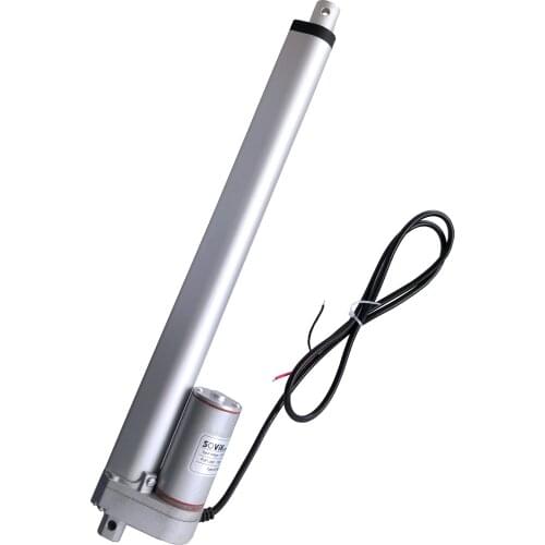 SOViK Electric Linear Actuator 12 inch 300mm Stroke 12V DC Motor Heavy Duty 750N Load Include Mounting Brackets