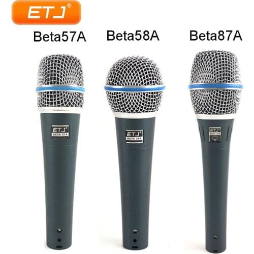 ETJ Microphone Beta57A Beta58A Beta87A Top Quality Karaoke Handheld Vocal Wired Dynamic KTV Microphones Fast Delivery