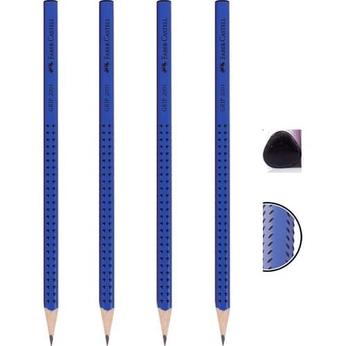 Faber-Castell Grip 2001 Triangle Pencil Set of 4