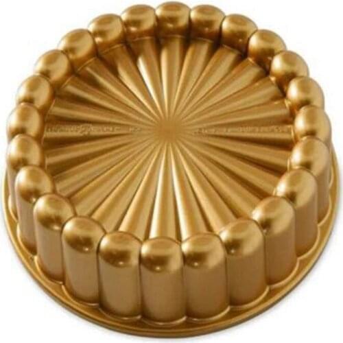 Charlotte Cake Pan, One Size, Gold Thanksgiving Christmas Family Cake Mold Kitchen Accessories
