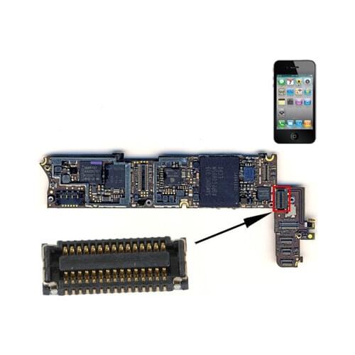 Fpc connector Digitizer Touch Scree for Iphone 4 to be welded