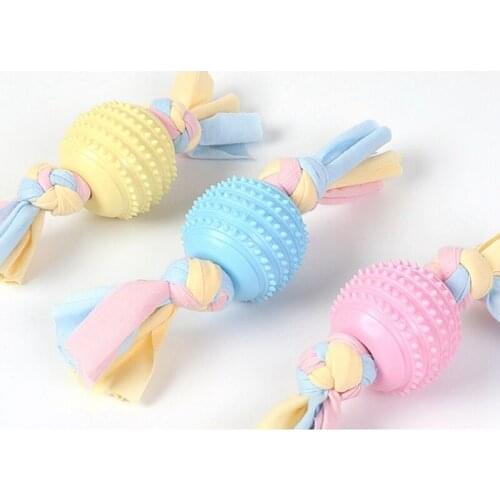 Pet Dog Bone Rope Interactive Chew Toy Dog Molar Teeth Cleaning Toy Bite Resistant Pet Supplies Chew Knot Toy
