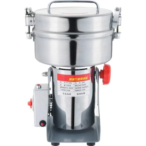 Coffee Grinders 1500 grams of large Chinese traditional medicine crusher, grain flour mill super fine grinding machin NEW