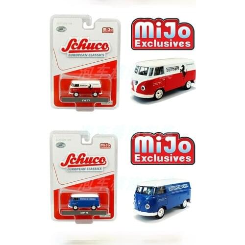 Schuco 1:64 VW T1 Ferrari porsche Advertisement coated alloy rubber tire Die-casting alloy car model