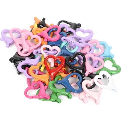 New 10Pcs 26x22mm Love Heart Metal Key Holder Split Rings Connectors For Jewelry Making DIY Keyring Keychain Accessories Finding