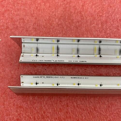 New 2 PCS LED backlight strip for Samsung UE43K5100 UN43K5300 UN43k5100 Louvre 43" R L BN96-9723A 9722A V6LF_430SFB 430SFA_LED25