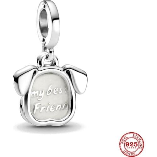 New Original Silver Color My Pet Dog Dangle Diy Bead Fit European Pandora Charms Bracelet Bangles Diy Jewelry P3955