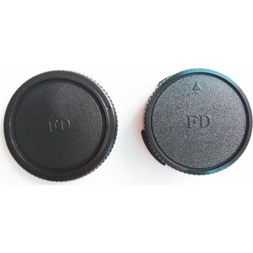 Wholesale 50Pairs/lot camera Body cap + Rear Lens Cap for CANON FD Camera lens DSLR