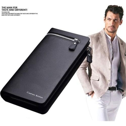 Wholesale Men Wallets High Quality Genuine Leather Wallet Luxury Purse Wallet Men 100PCS/lot