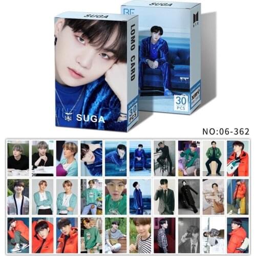 Kpop Groups Bangtan Boys Poster Lomo Card New Album BE Small Card Photocard Poster JUNG KOOK JIMIN SUGA FANS GIFTS