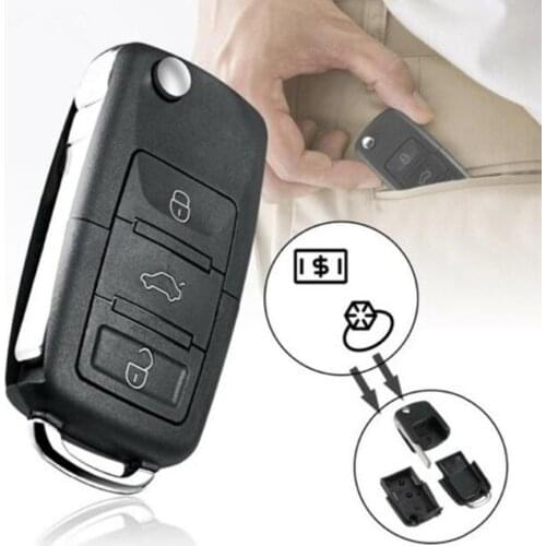 Car Key Safe Compartment Container Secret Hide Hollow Stash Tool Key Case for Car Portable Safe Storage Key Container