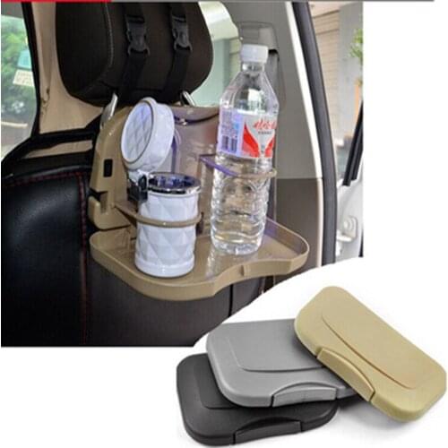 Car Seat Back Foldable Table Eat Tray Travel Storage Multifunction Dining Table Storage Automotive Interior Accessories