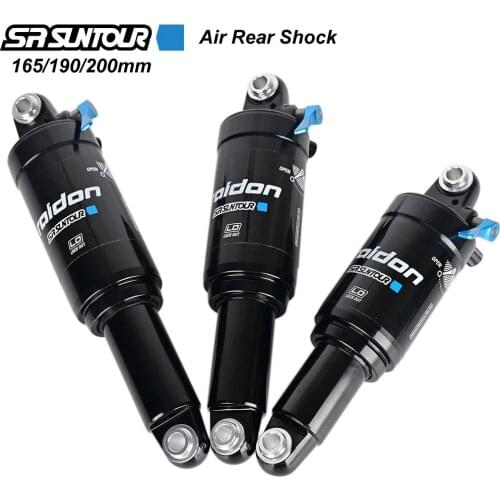 SR SUNTOUR Mountain Bike Air Rear Shock 165mm 190mm 200mm With Lockout MTB Bicycle Suspension Air Bicycle Shock Absorber