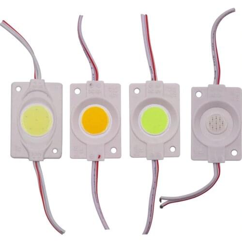 2017 new 1Pc 2.4W Ultra Bright COB LED Module light Pure/Warm White Strip Light Lamp Bead Chip diy DC 12V lighting Waterproof