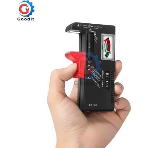 Universal BT168 Digital Battery Tester Volt Checker for AA AAA 9V Button Multiple Size Battery Tester Voltage Meter Tools BT-168