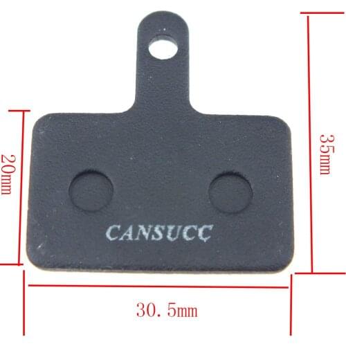 1 Pair Semi Metallic Disc Brake Pads With Clip For Mechanical MTB Road Bike