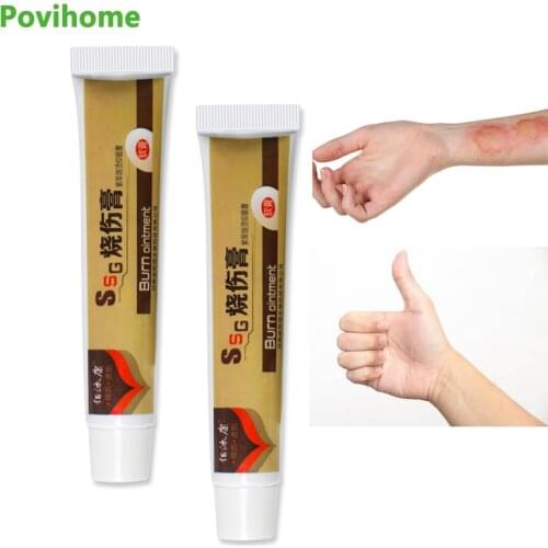 1pcs Skin Care Burn Scar Repair Analgesic Cream Pain Relief Ointment Wound Care Anti-infection Chinese Herbal Medical Plaster