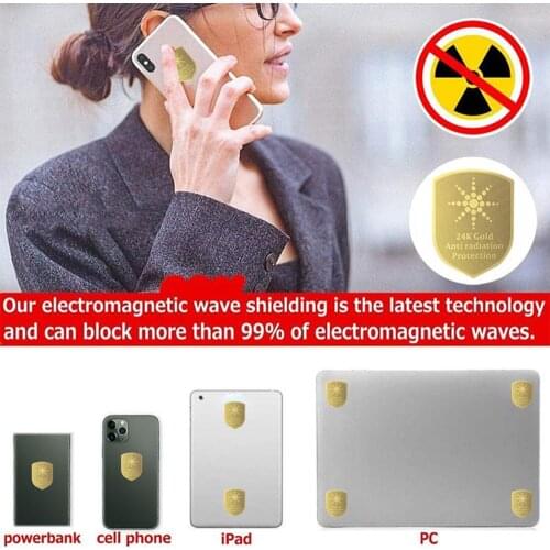10pcs Anti Radiation Protector Shield EMF Protection Mobile Cell Phone Stickers EMR Blocker for Laptop Computer