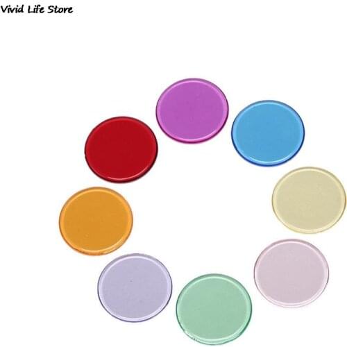 100pcs Plastic 19mmPoker Chips Casino Bingo Markers Token Fun Family Club Board Games Toy Creative Gift