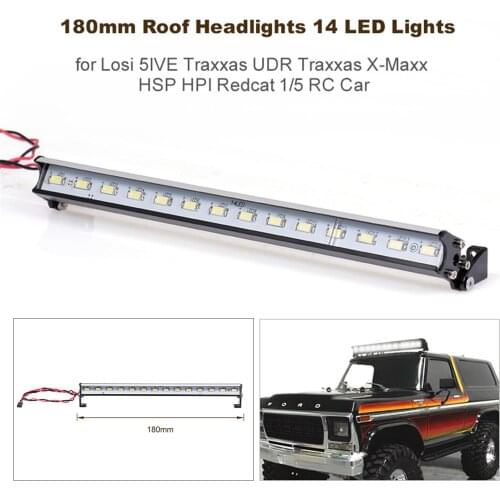 180mm 14 LED Roof Light Bar Headlamp Modified Accessories for Axial Score Trophy Trucks