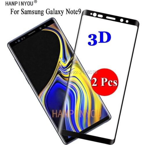 2 Pcs For Samsung Galaxy Note9 Note 9 N9600 9H Ultra Thin 3D Curved Full Cover Screen Protector Tempered Glass Protective Film