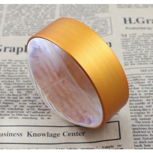 4X 75mm Toys Gift for Child Paper-pressing Magnifier Map Spherical Magnifying Glasses Optical Glass Lens Handheld Reading Glass