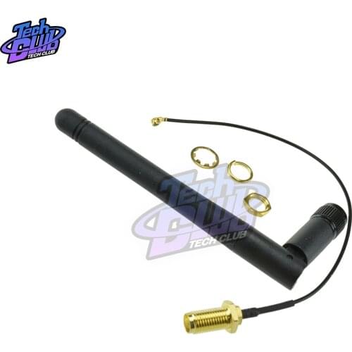 2.4GHz 3dBi WiFi 2.4g Antenna Aerial RP-SMA Male Wireless Router+ 20cm PCI U.FL IPX to RP SMA Male Pigtail Adapter Cable 11cm