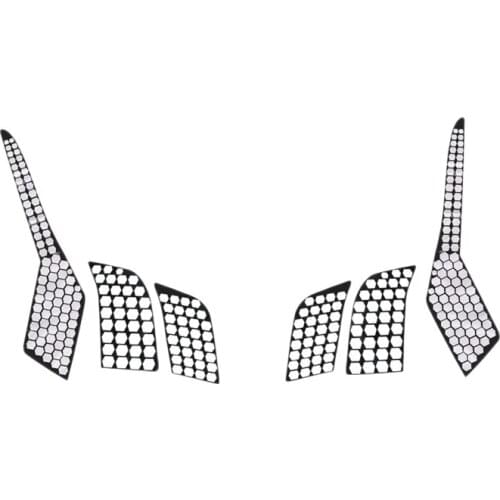 Car Auto Accessories Rear Tail Light Lamp Honeycomb Protector Sticker Accessories for Peugeot 3008 / 3008 GT 2016-2019